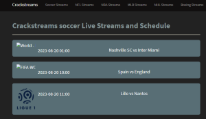 soccer streams